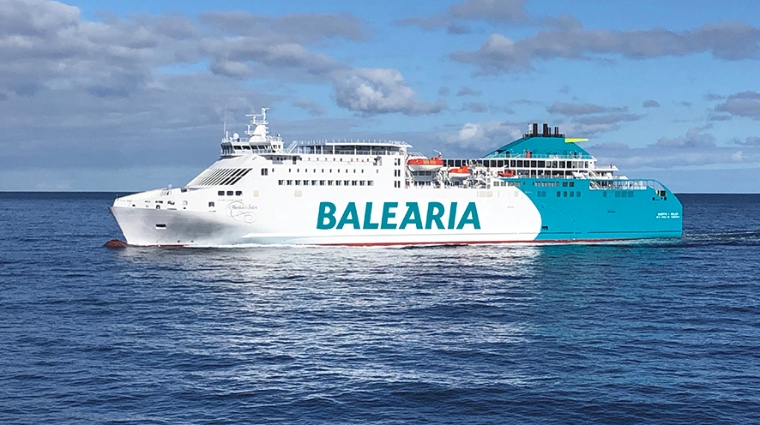 Bale&agrave;ria inicia la remotorizaci&oacute;n del ferry &quot;Mart&iacute;n i Soler&quot; para que pueda navegar a gas natural.