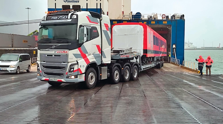 ﻿El “FinnBreeze” zarpó desde la terminal de Toro y Betolaza en el Puerto de Bilbao.