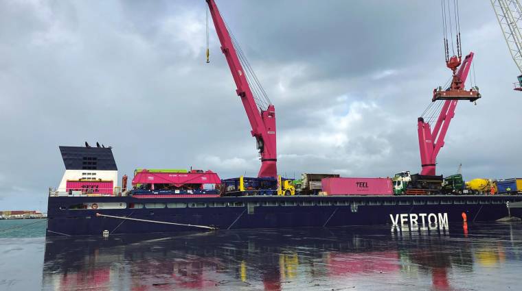 El “Vertom Joy” cargó mercancía en la terminal de Toro y Betolaza del Puerto de Bilbao el pasado 20 de diciembre.