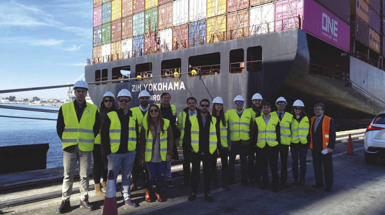 Visita a la operativa de ZIM en el puerto de Valencia.
