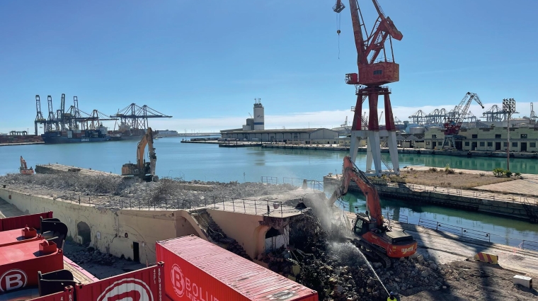 Construcciones y Excavaciones Erri-Berri está llevando a cabo los trabajos. Foto: DP.