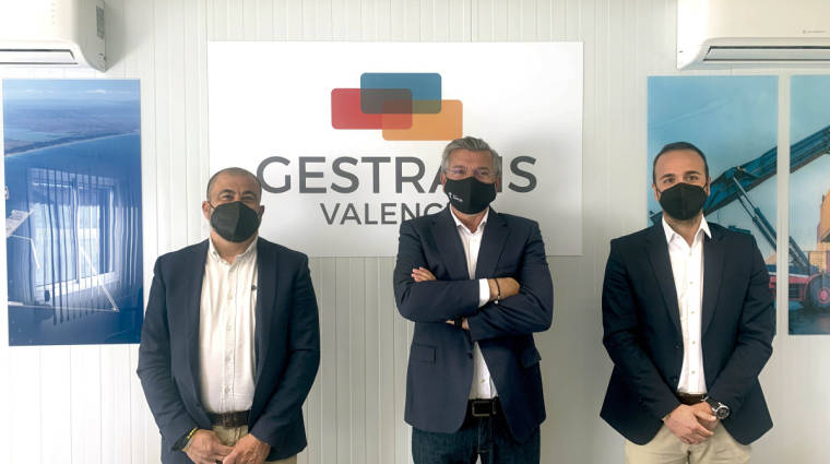 Jos&eacute; Vicente Maset (Goodyear), Carlos Prades (Gestrans Valencia) y Carles Lara (Goodyear).