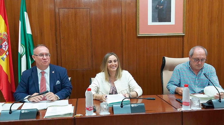 Marifr&aacute;n Carazo, consejera de Fomento, Infraestructuras y Ordenaci&oacute;n del Territorio, compareci&oacute; ayer en la Comisi&oacute;n de Fomento del Parlamento de Andaluc&iacute;a.