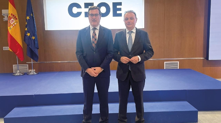 Antonio Garamendi, presidente de CEOE y Salvador Navarro vicepresidente de CEOE.