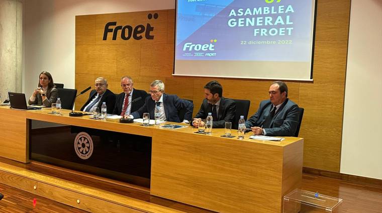 Un momento de la última Asamblea General de FROET, en la que se reeligió a Pedro Díaz como presidente de la entidad.
