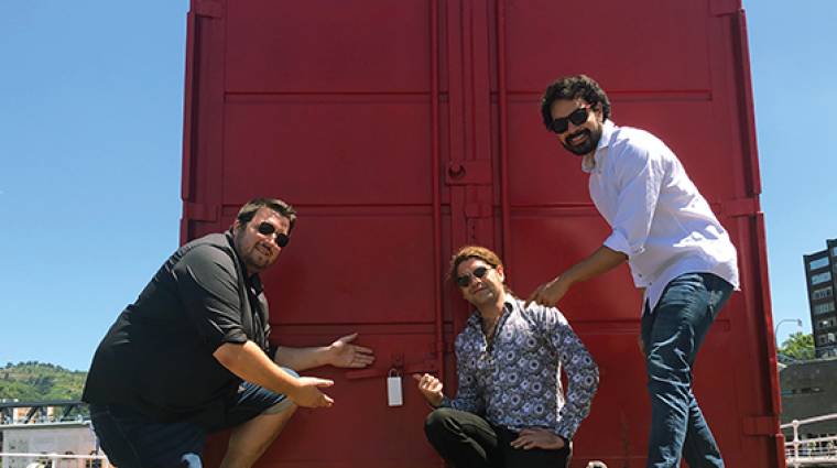 Ferran Guasch, CTO de Shellock; Carlos Garces, CEO, y Omar Calder&oacute;n CPO de la startup.
