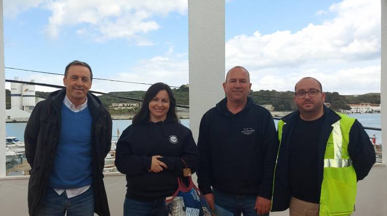 Representantes de la APB, cofradía de pescadores de Maó y PescArt Menorca. Imagen: Menorca Preservation