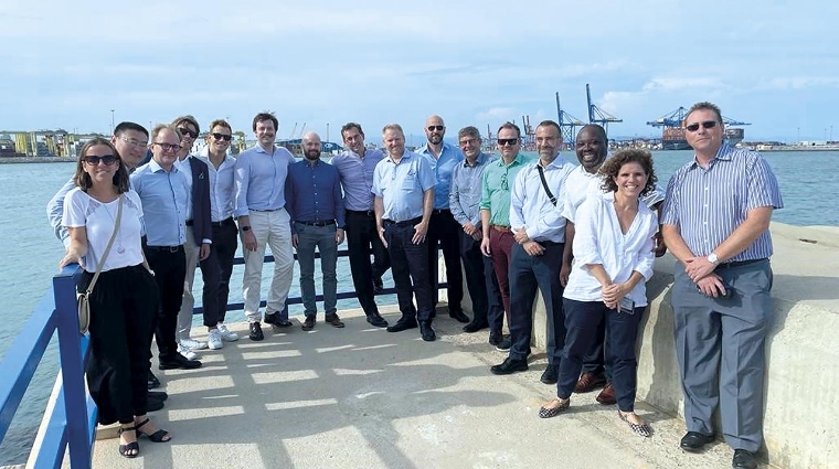 Delegación de Cavotec visitando el Puerto de Valencia.