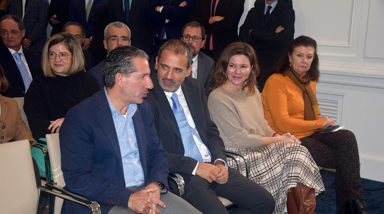 Parte del equipo ministerial de la pasada legislatura, ayer en el Ministerio