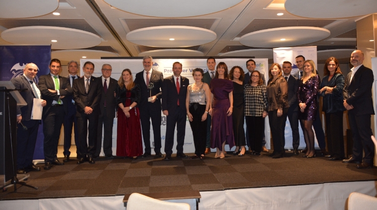 Entrega de la distinción Propeller Valencia 2025 a miembros de Aportem, de la Junta Directiva y de la Comisión de Acciones. Foto J.C.P.