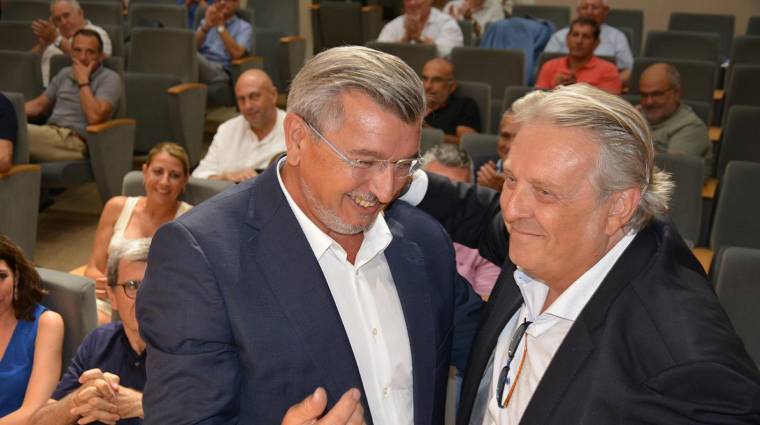 Carlos Prades y Juan Ortega, tras su reelección como presidente y vicepresidente de la FVET. Foto: Raúl Tárrega