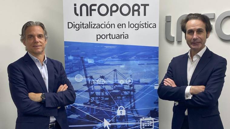 Jose Oliver, director gerente de Infoport, y Sergio Riolobos, director de Empresas en Orange.