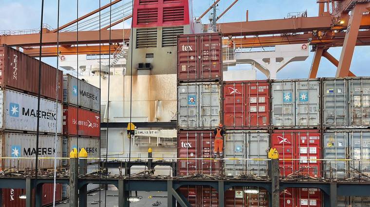El puerto canario ha movido un total de 43.653 contenedores en los dos primeros meses del año.