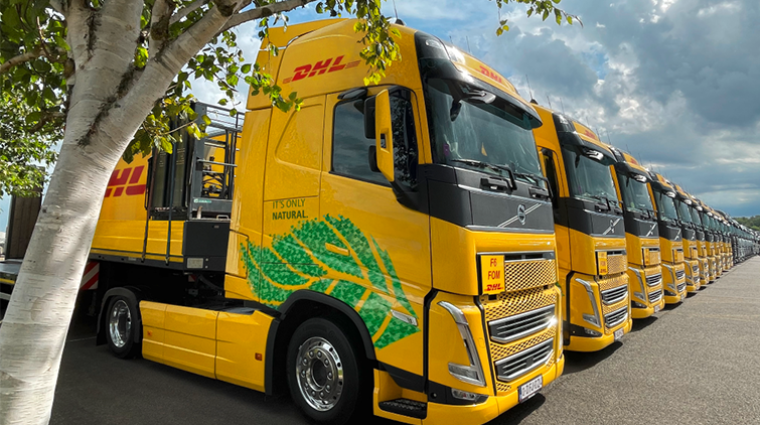 18 nuevos camiones propulsados por biocombustible recorren el tramo europeo y contribuyen a la transición de la Fórmula 1 hacia las cero emisiones netas.