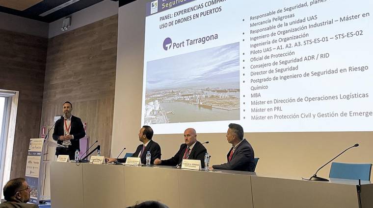 El responsable en Seguridad de Port Tarragona, Jesús Teva, ha participado en uno de los paneles de la VI Conferencia sectorial de Seguridad en Puertos