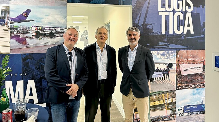 Agustín Sánchez, empresario; Francisco Herrero, director general de Lamaignere y Jordi Boada, executive director Andalucia Trade en Estados Unidos.