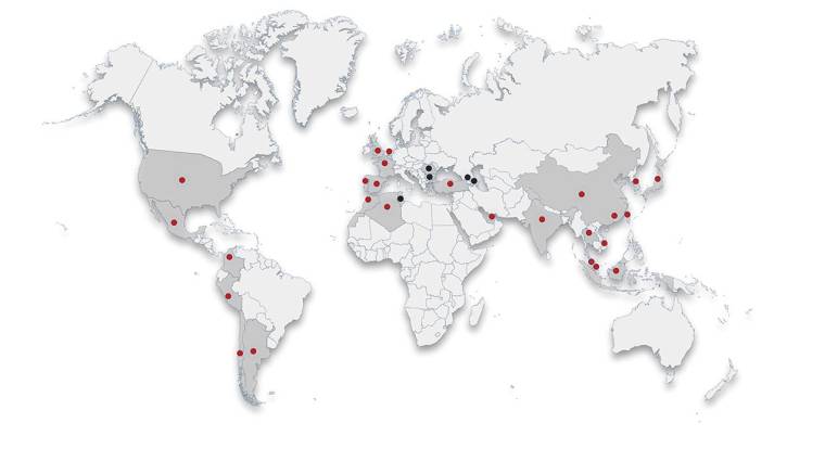 Grupo Noatum tiene presencia en 26 países de todo el mundo. Fuente: Noatum.