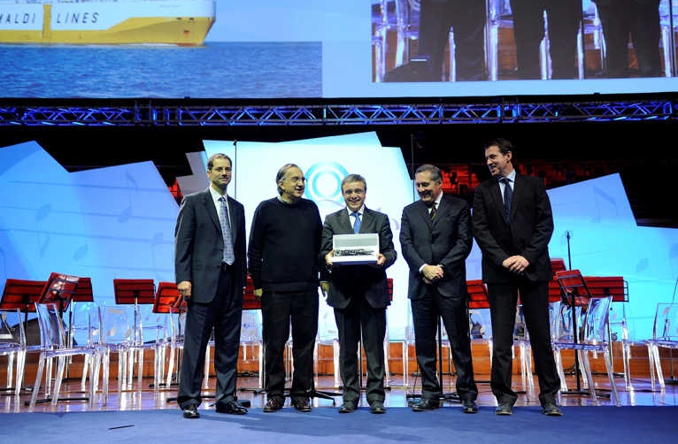 Grimaldi Group recibe por parte de Fiat-Chrysler el premio a la Calidad de Proveedor Log&iacute;stico 2013