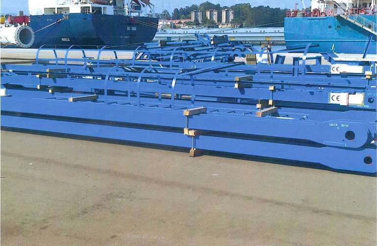 La mercanc&iacute;a embarcada a bordo del &ldquo;Sudkap&rdquo; constaba de 103 bultos con un peso de 336 toneladas y 2.690 metros c&uacute;bicos.