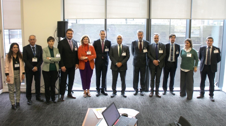 Delegación de la Autoridad Portuaria, UniportBilbao, Basque Trade and Investment y empresas presentes esta mañana en Londres. Foto J.P.