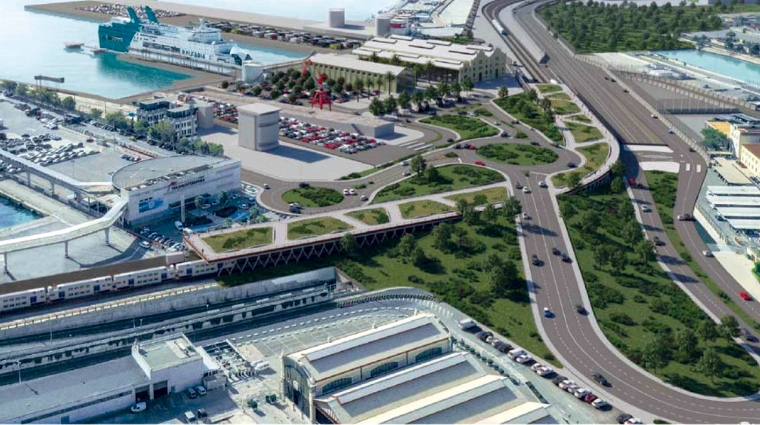 Una glorieta articular&aacute; los accesos a la futura Terminal Internacional de Pasajeros del puerto de Valencia.