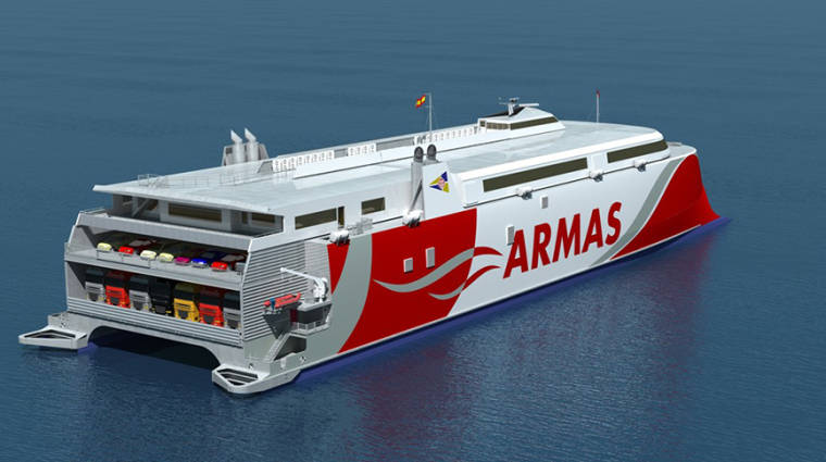 El nuevo buque del Grupo Armas-Trasmediterr&aacute;nea rinde homenaje al volc&aacute;n m&aacute;s reciente de Canarias. de Tagoro 2