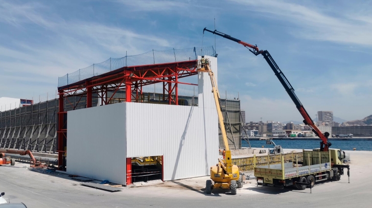 En la terminal de graneles se está aplicando uno de los proyectos de innovación apoyados por el puerto en la primera convocatoria.