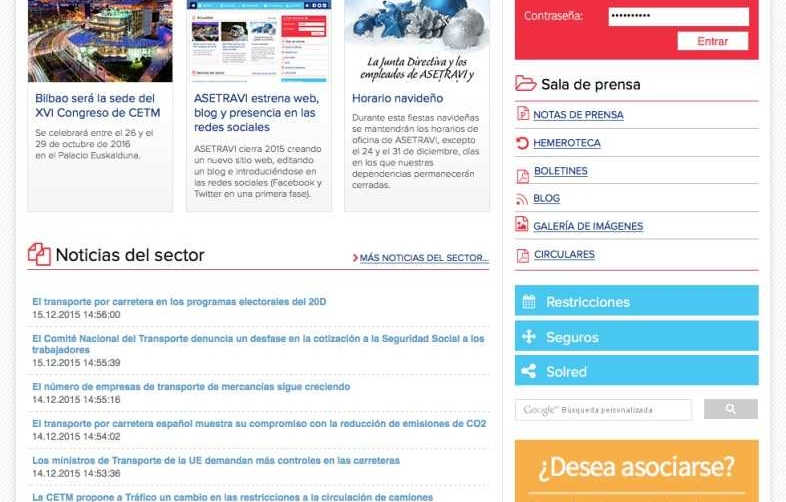 Asetravi optimiza su comunicaci&oacute;n con una nueva web, blog y presencia en redes sociales