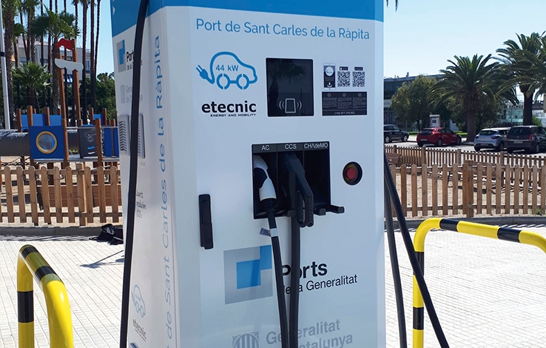Ports de la Generalitat instala puntos de carga de veh&iacute;culos el&eacute;ctricos en cinco puertos catalanes