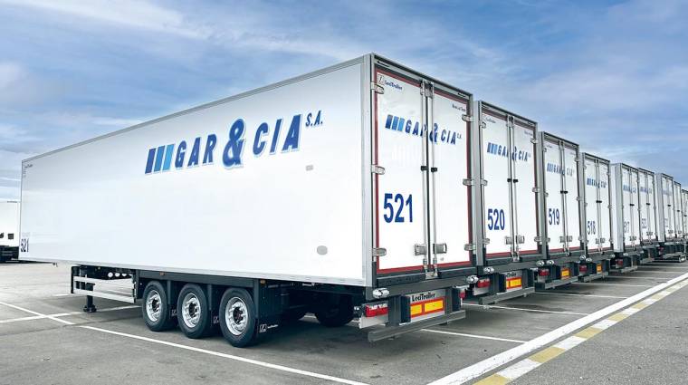 Grupo Gar&amp;Cía S.A cuenta con una flota de más de 500 semirremolques frigoríficos, furgones y lonas.