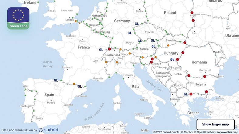 La app Galileo Green Lane muestra su eficacia entre los transportistas en el espacio de la UE