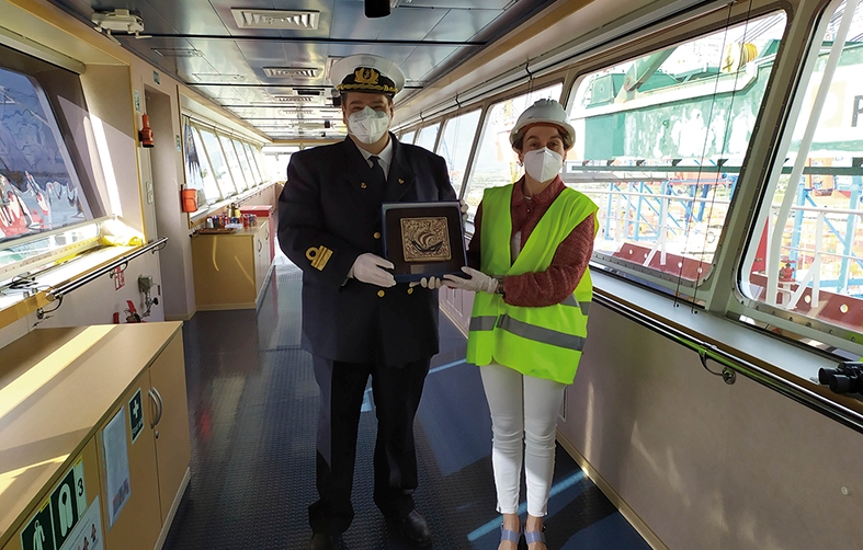 Primera escala del &quot;MSC G&uuml;lsun&quot; en el puerto de Valencia&nbsp;