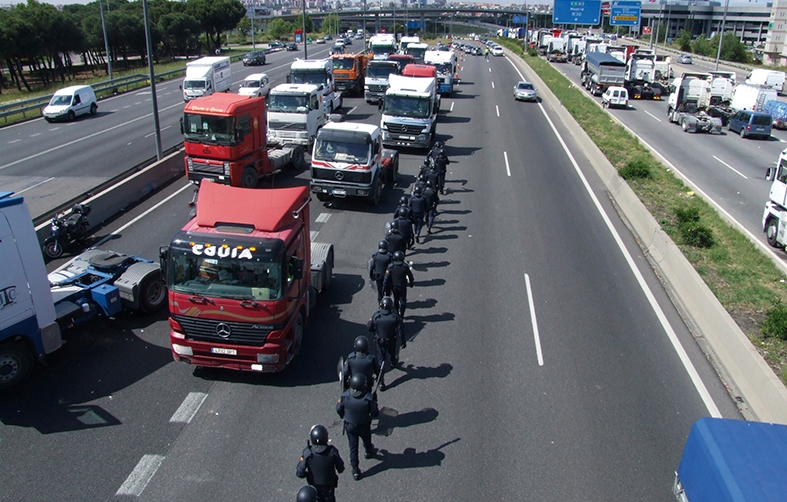 Movilizaciones durante el paro de 2008.
