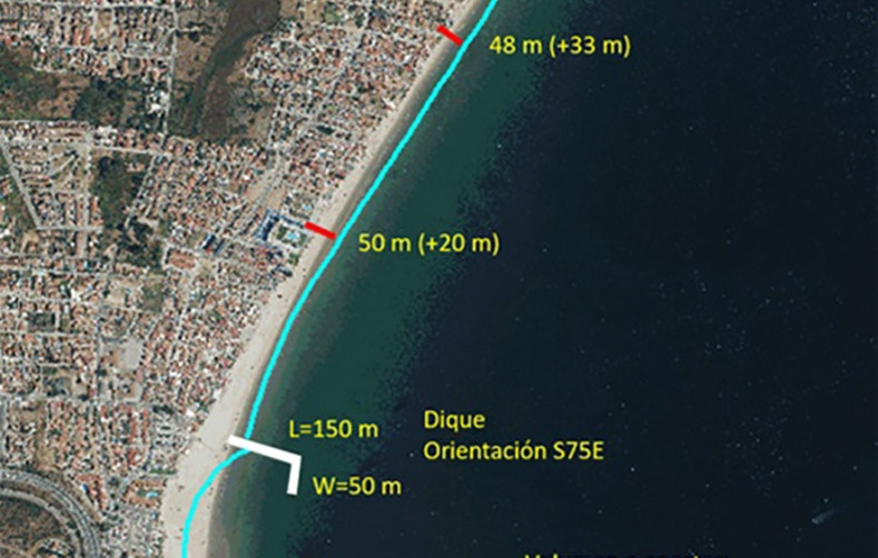 La Playa del&nbsp;Rinconcillo de Algeciras necesitar&aacute; un espig&oacute;n de apoyo