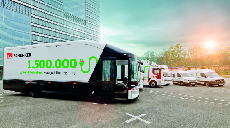 DB Schenker supera los 1,5 millones de kilómetros con camiones eléctricos