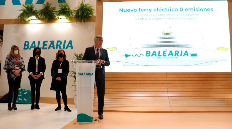 Baleària construye el primer barco eléctrico libre de emisiones