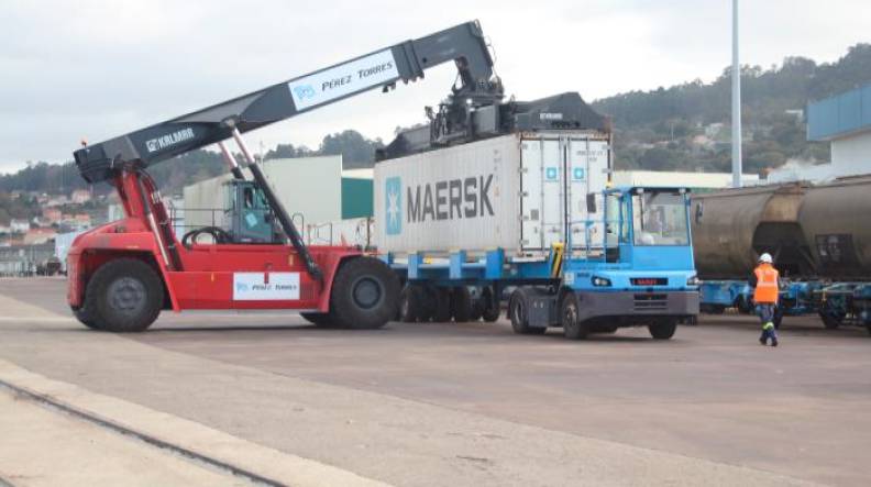 Maersk estrena un nuevo servicio ferroviario de carga reefer entre Algeciras y Marín
