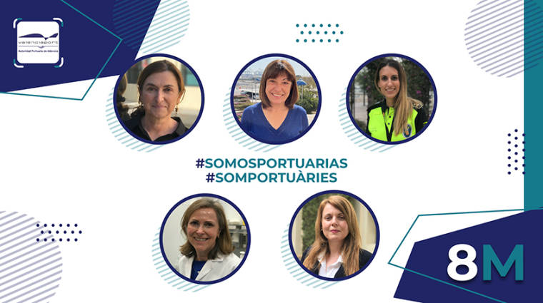 Cinco trabajadoras de la Autoridad Portuaria de Valencia (APV) explican su labor en la instituci&oacute;n y las actuaciones para concienciar la igualdad entre mujeres y hombres.