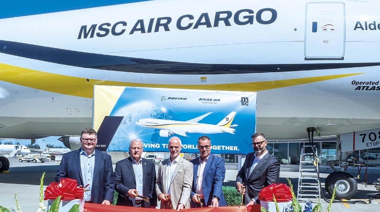 Este es el segundo de los cuatro Boeing 777-200 Freighter que Atlas Air operará para MSC.