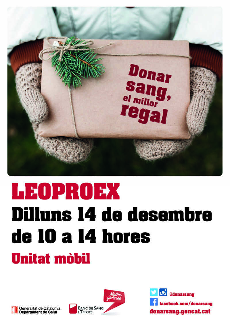 Leoproex organiza una donaci&oacute;n de sangre en Barcelona