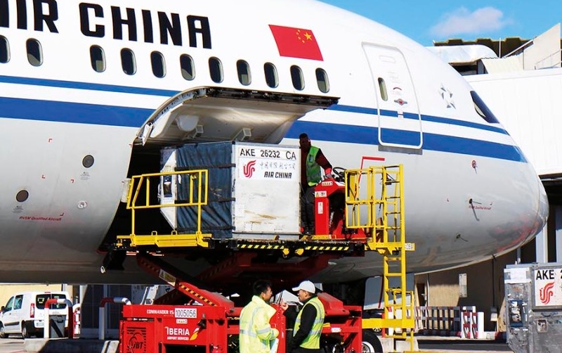 Air China estrena su nueva ruta carguera Barcelona-Shanghai con tres vuelos semanales