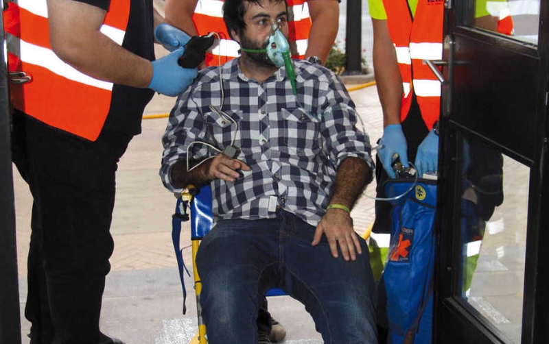 La APV pone a prueba su plan de emergencias con un simulacro