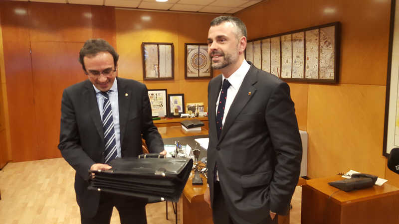 Josep Rull pone el acento en el medioambiente y la desconexi&oacute;n en su estreno como conseller