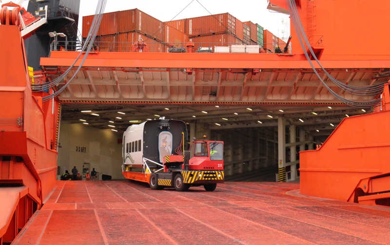 La naviera Ignazio Messina coordina el segundo cargamento de trenes Talgo para Arabia Saud&iacute;