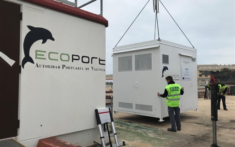 Cabinas de control ambiental del proyecto Green C Ports.