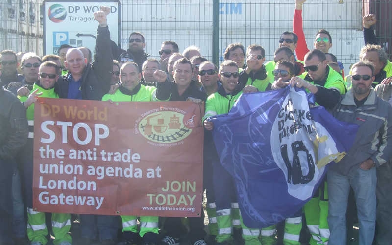 Encuentro entre estibadores ingleses y tarraconenses