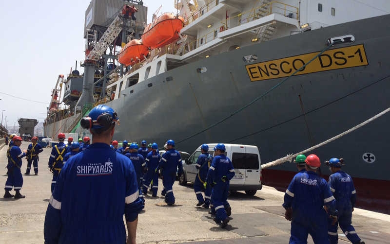 Ensco PLC vuelve a elegir el puerto de Santa Cruz de Tenerife para trabajos de reparaci&oacute;n
