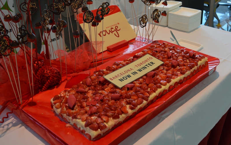 Dulce celebraci&oacute;n de Air Canada en Barcelona