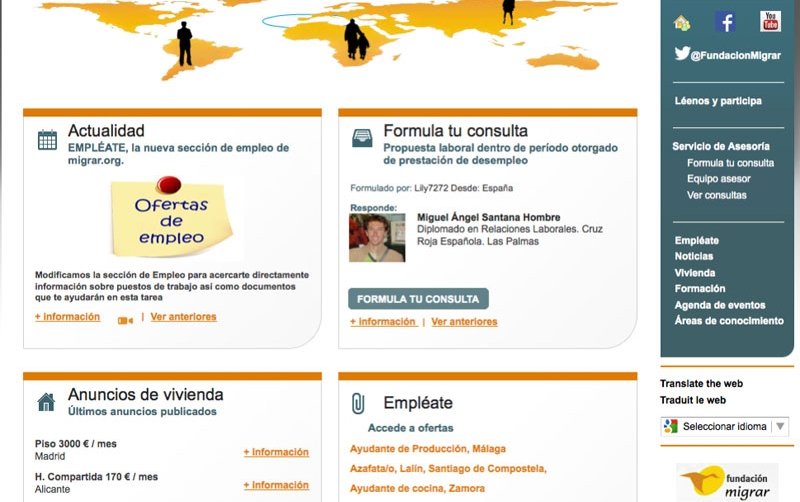 Correos renueva el patrocinio del portal migrar.org, de Cruz Roja Espa&ntilde;ola, para favorecer la integraci&oacute;n de los inmigrantes