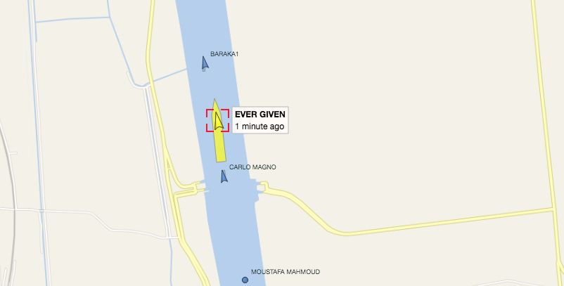 Liberado el Canal de Suez